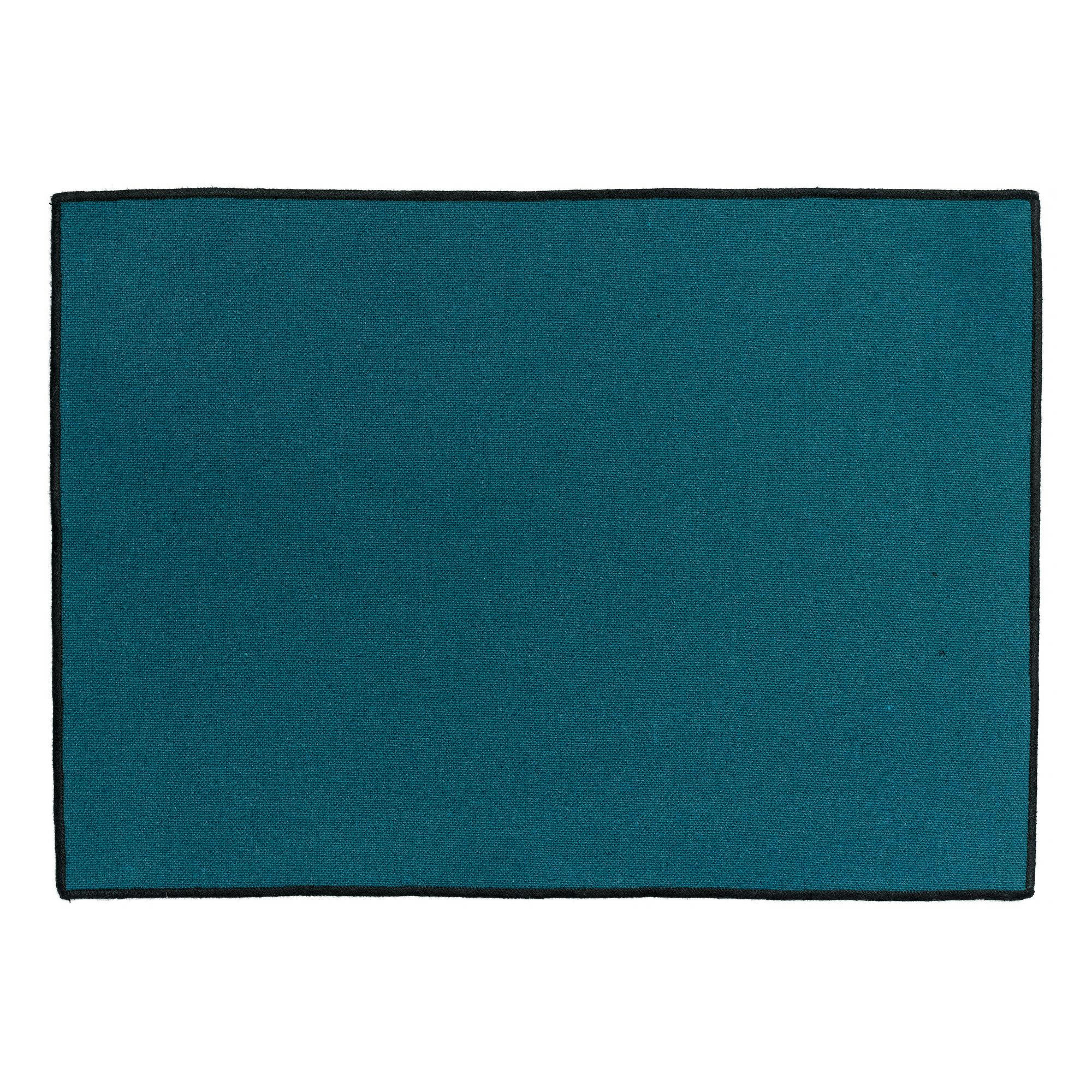 LAORA - 2 de sets table recyclés  en coton paon 33 x 45