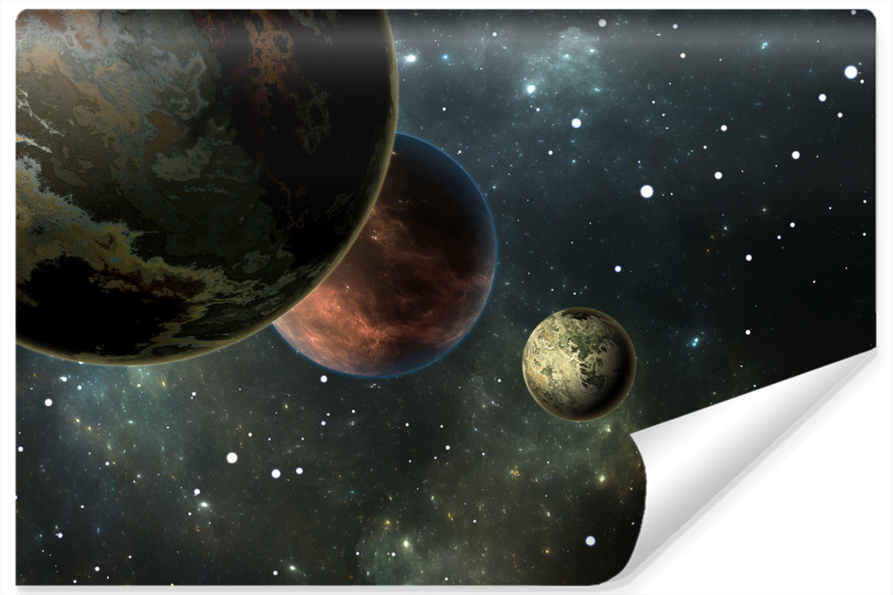 Fototapeta Ścienna PLANETY Gwiazdy Kosmos 90x60cm