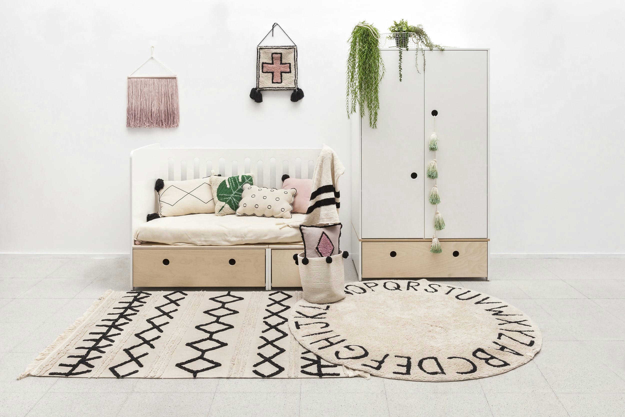 PLANTS - Coussin en coton vert Monstera 38x38