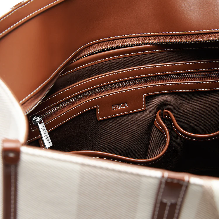 The Erica - Hazelnut Canvas Tote Bag