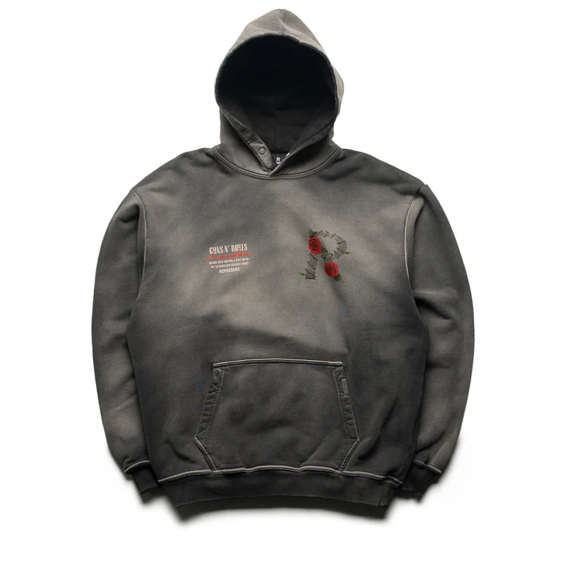 Guns N' Roses x Represent Tour Hoodie - Stained Black
