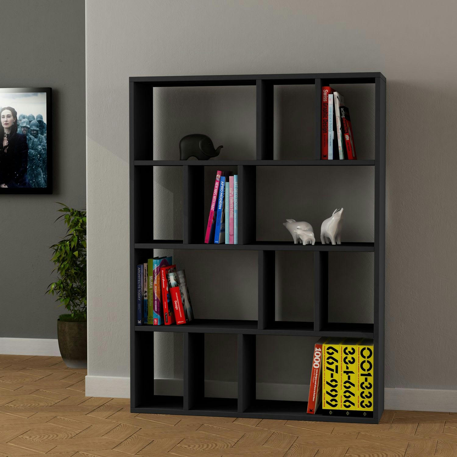 DONIE - Bibliothèque anthracite