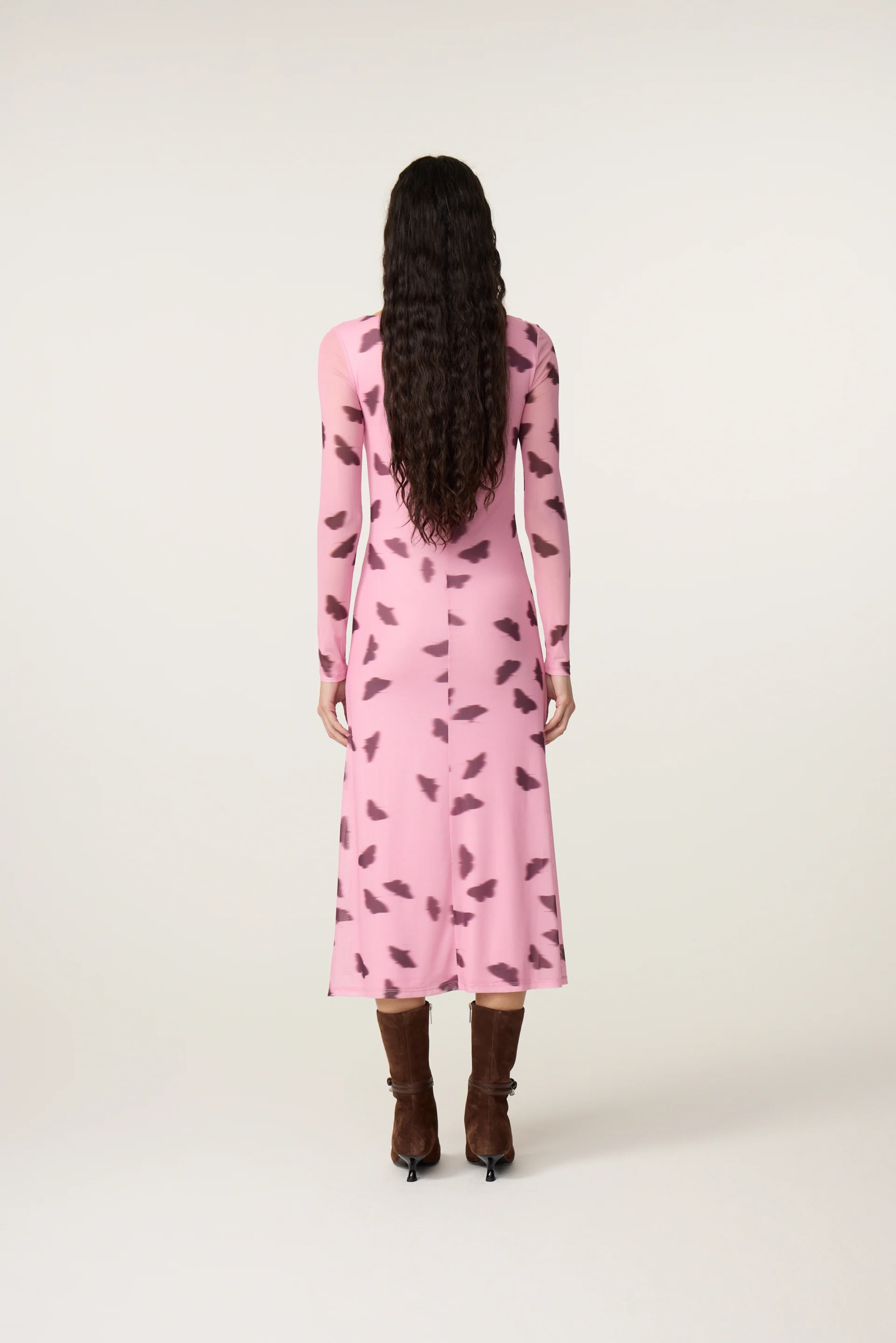 Lilea Dress | Pink Rose/Brown