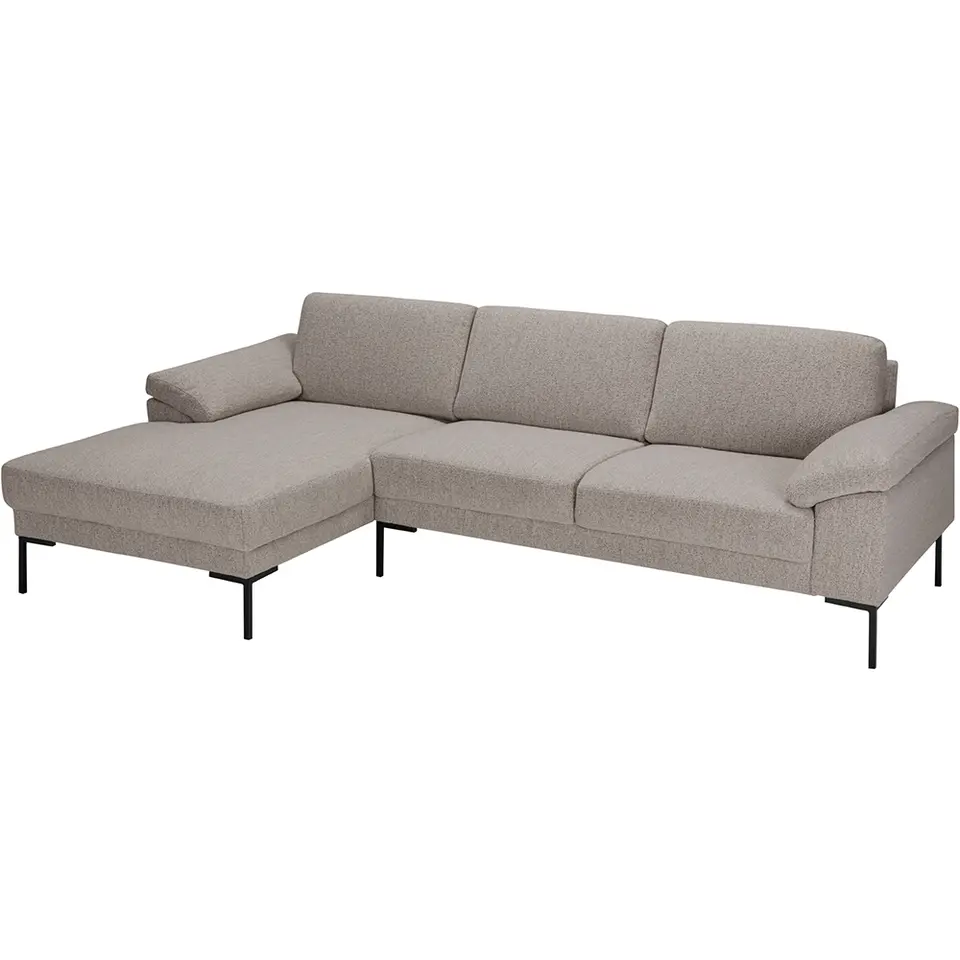 Bank Tom met chaise longue links - Monza - beige