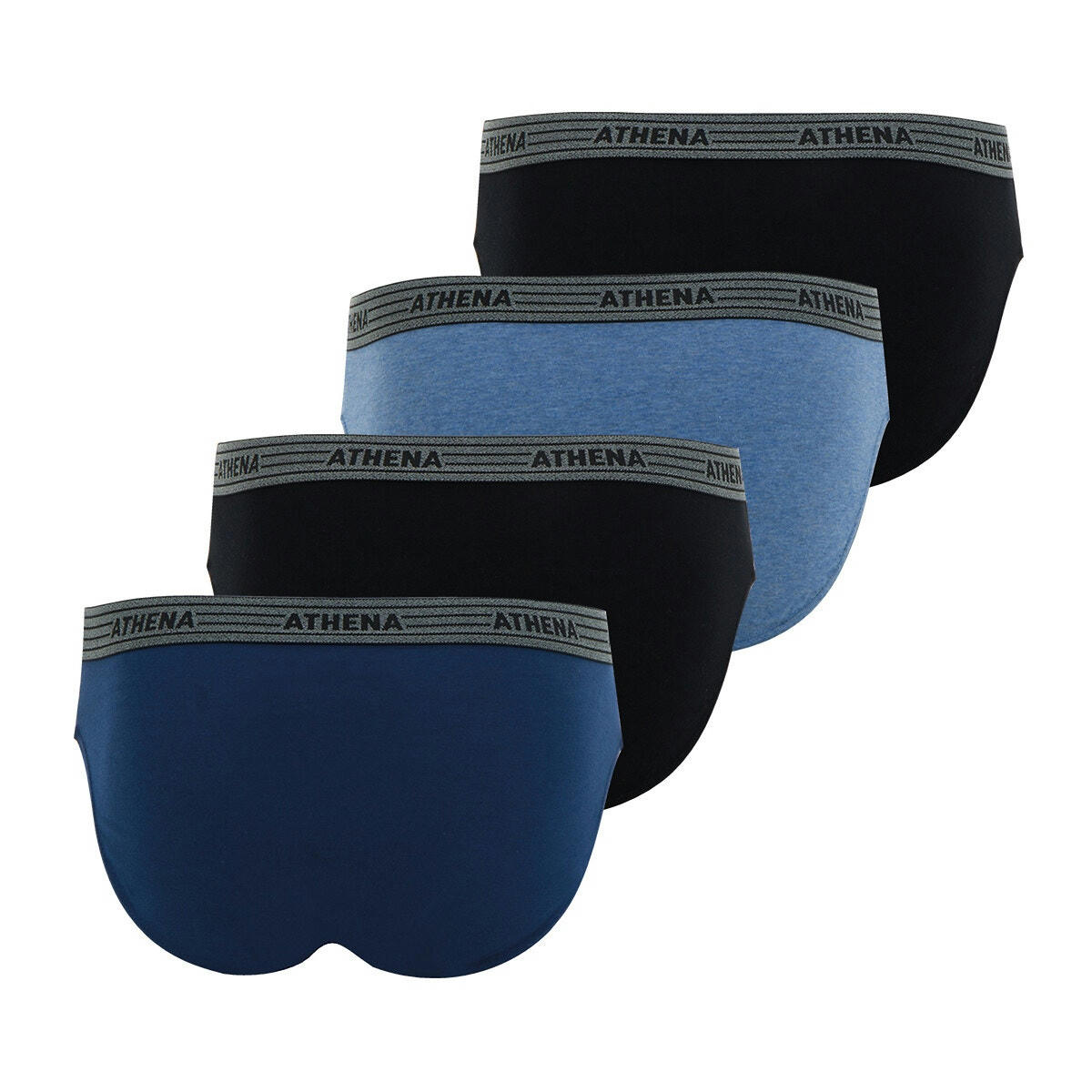 Lot de 4 slips basic coton