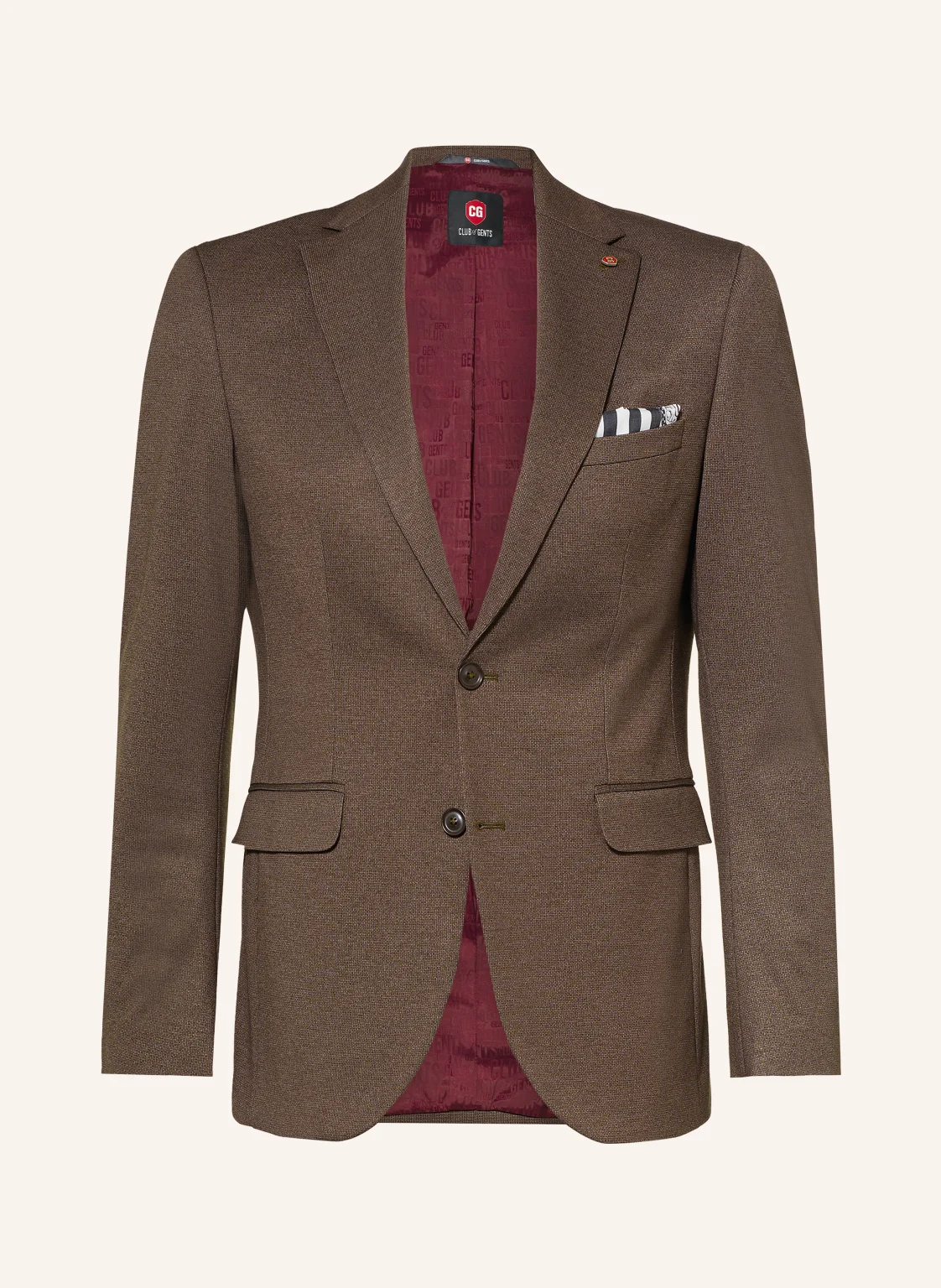 CG - CLUB of GENTS Anzugsakko CG CALVIN Slim Fit aus Jersey