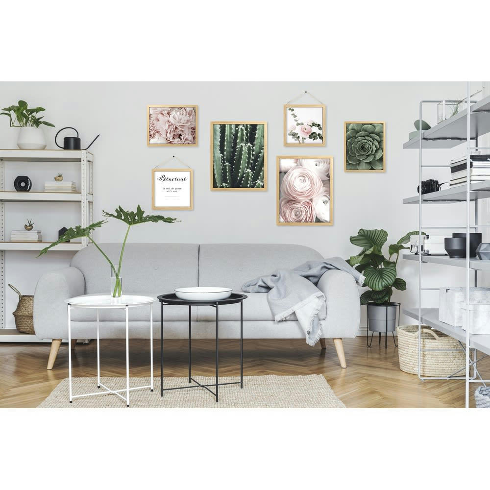 FLEURS - Photo encadrée baguette en bois FSC recyclable 30x40