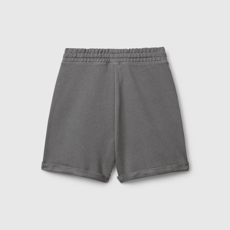 Bermuda shorts in pure cotton fleece