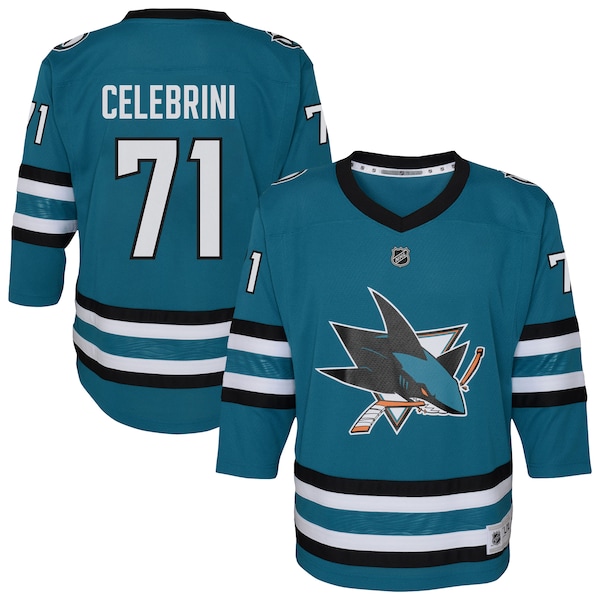 Macklin Celebrini San Jose Sharks Youth Alternate Replica Player Jersey - Teal