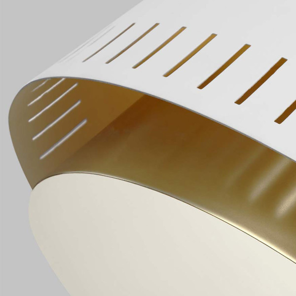 Lampa wisząca matowa biel Carter 1xE27x60W wym: 178,2x31,8x31,8 cm Feiss