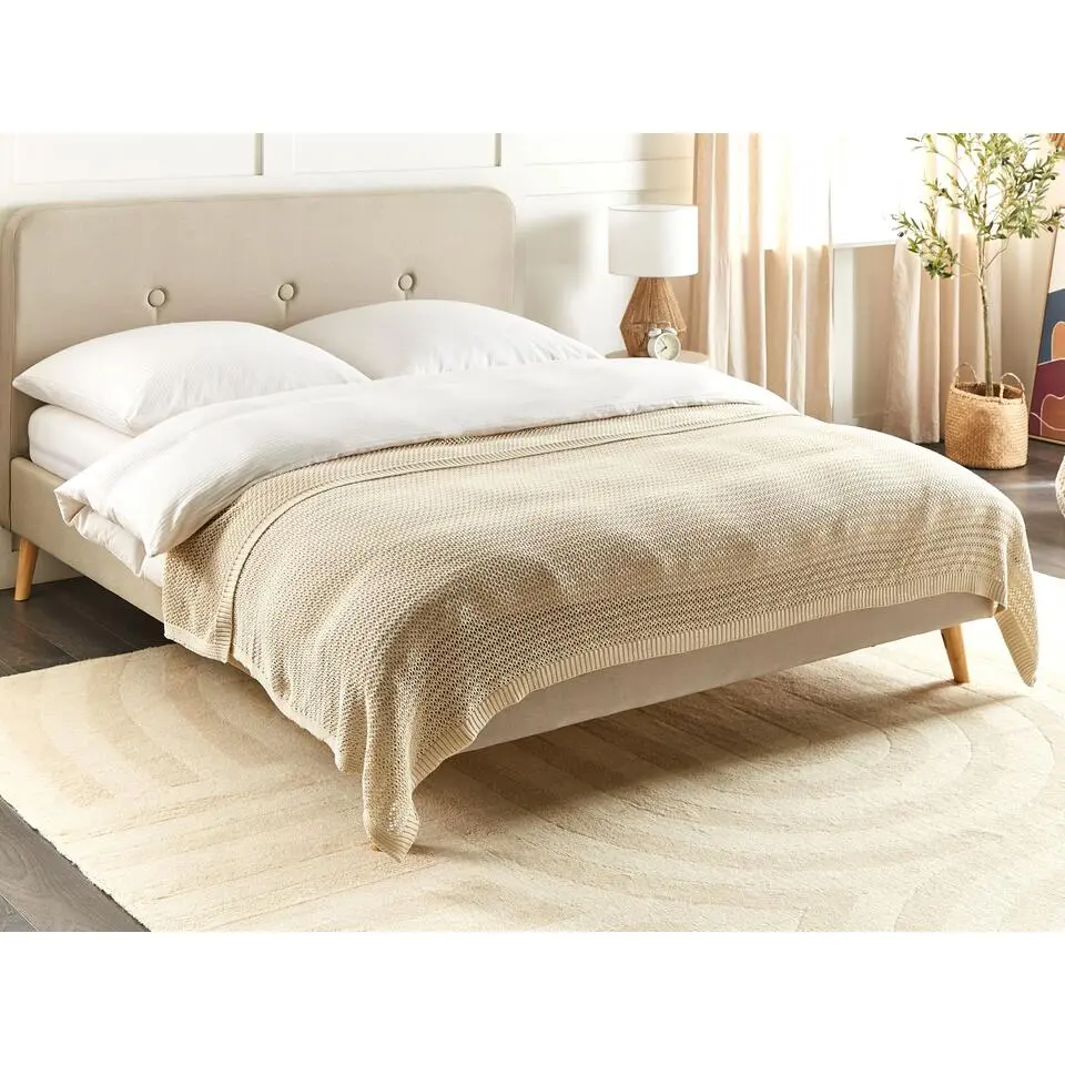 ILEN - Bedsprei - Beige - 150 x 200 cm - Katoen