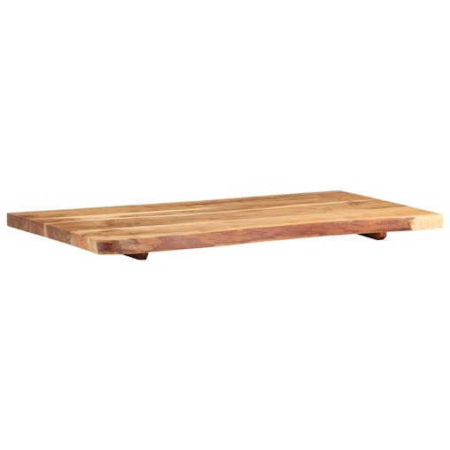 NNEVL Bathroom Vanity Top Solid Acacia Wood 100x55x3.8 cm