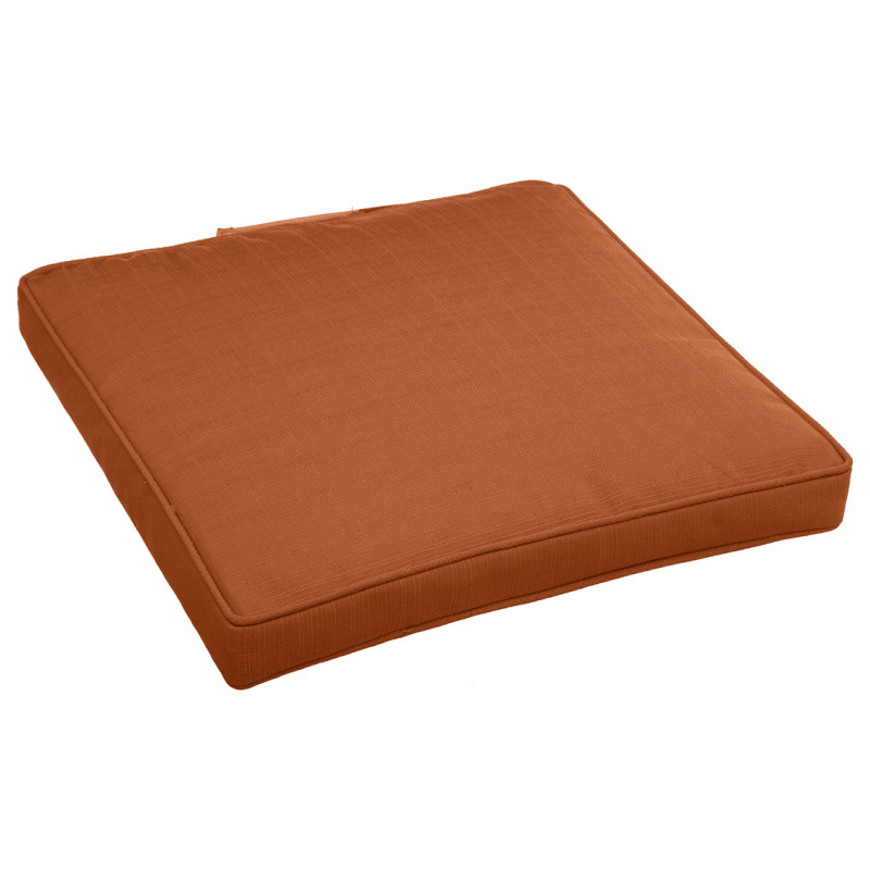 Galette de chaise Koraï terracotta 40 x 40 cm