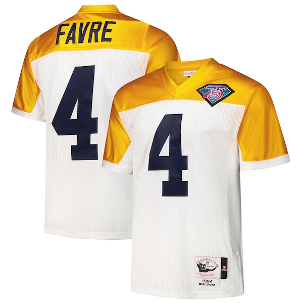 Brett Favre Green Bay Packers 1994  Authentic Throwback Retired Player Jersey - White