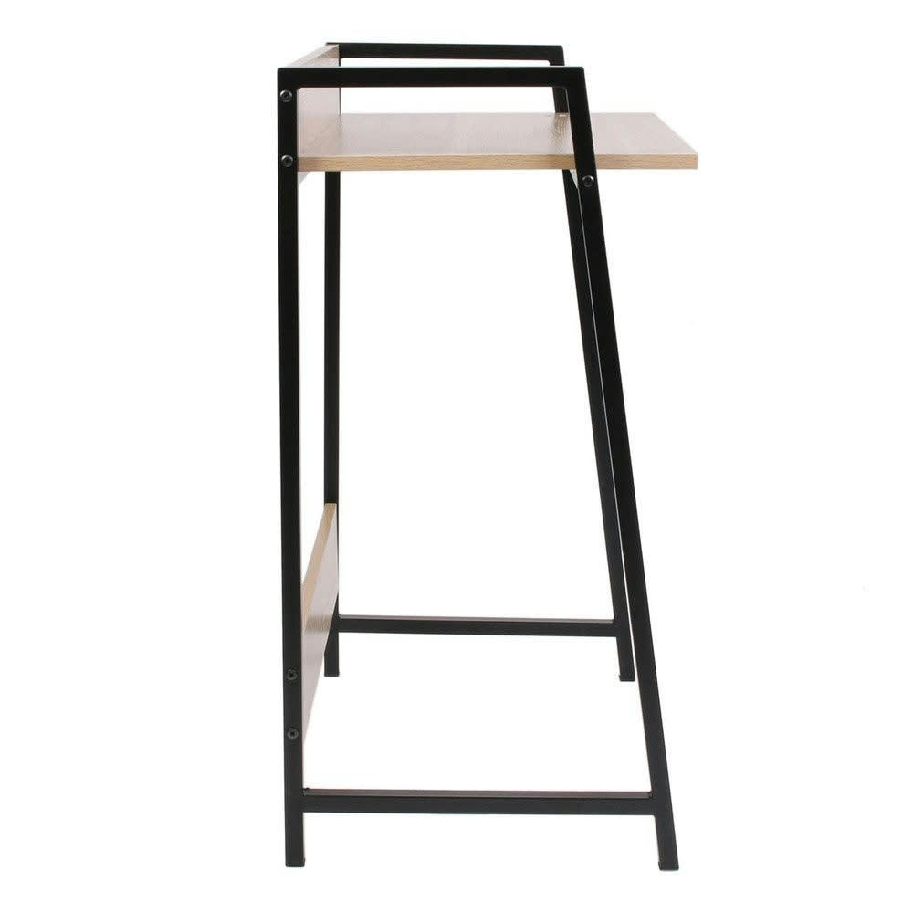 GEMINI - Bureau bois et métal noir