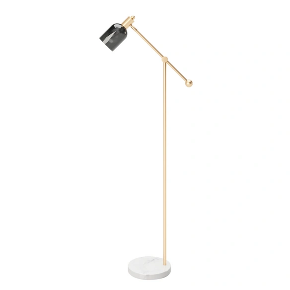 Stehlampe »AMBER«, BxHxT: 30 x 148 x 97 cm, goldfarben