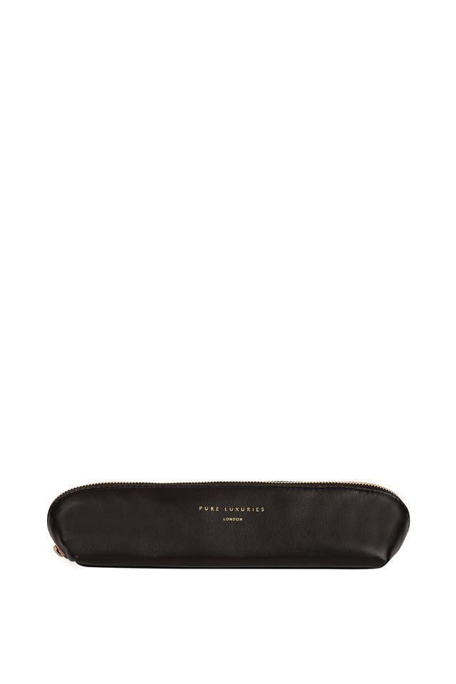 Pure Luxuries London Reeves' Leather Cosmetic Brush Bag