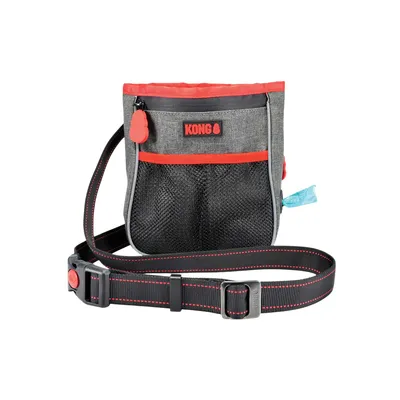 KONG Dog Treat Bag – Black/ Red