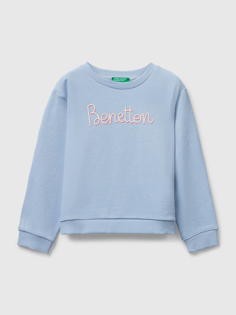 Sweatshirt with glittery print