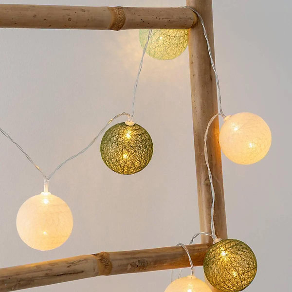 Guirlande Led secteur 20 boules Army D6 - Atmosphera