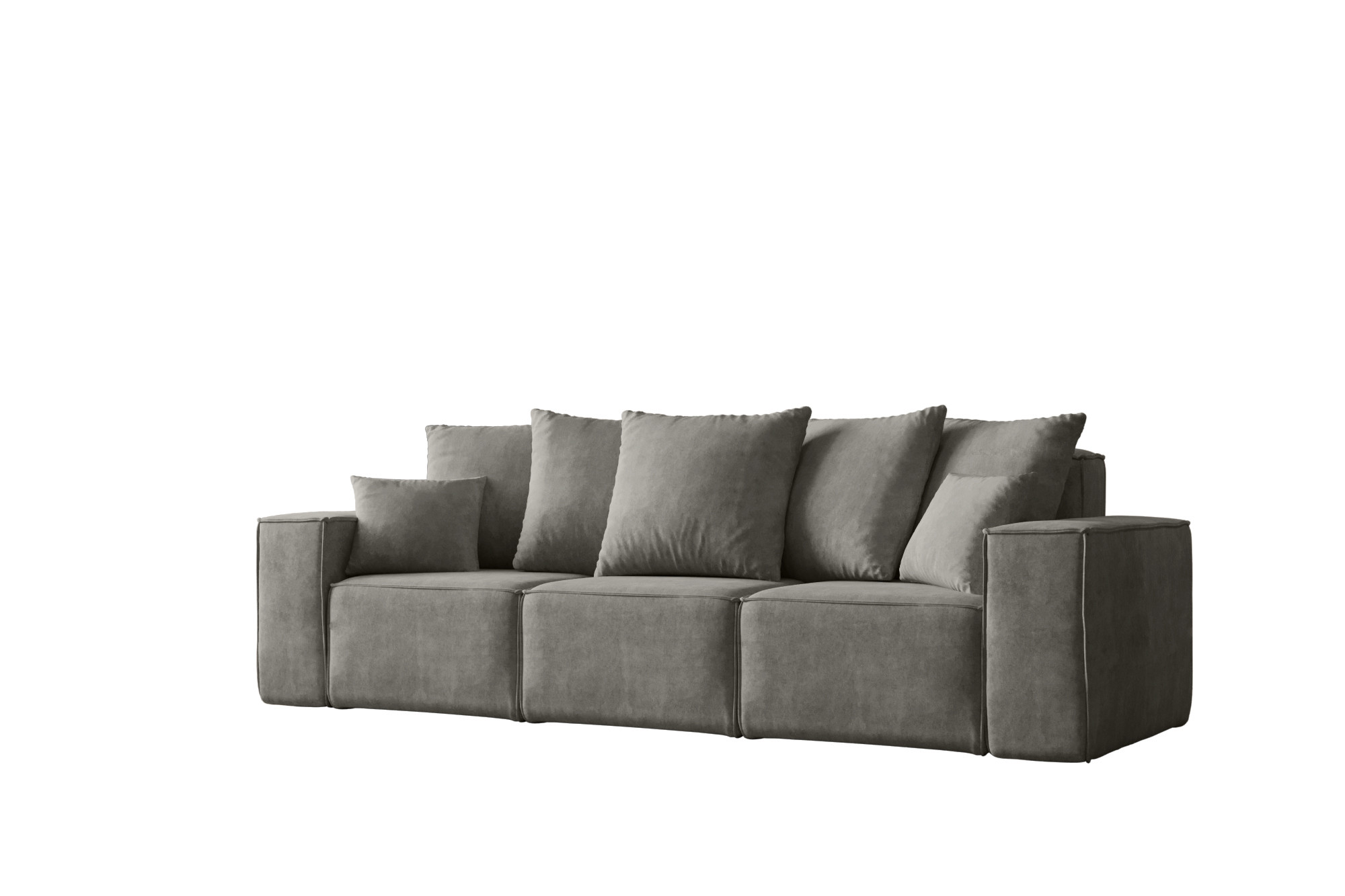 Sofa trzyosobowa z funkcją spania ELLA, tkanina Noel, Szary