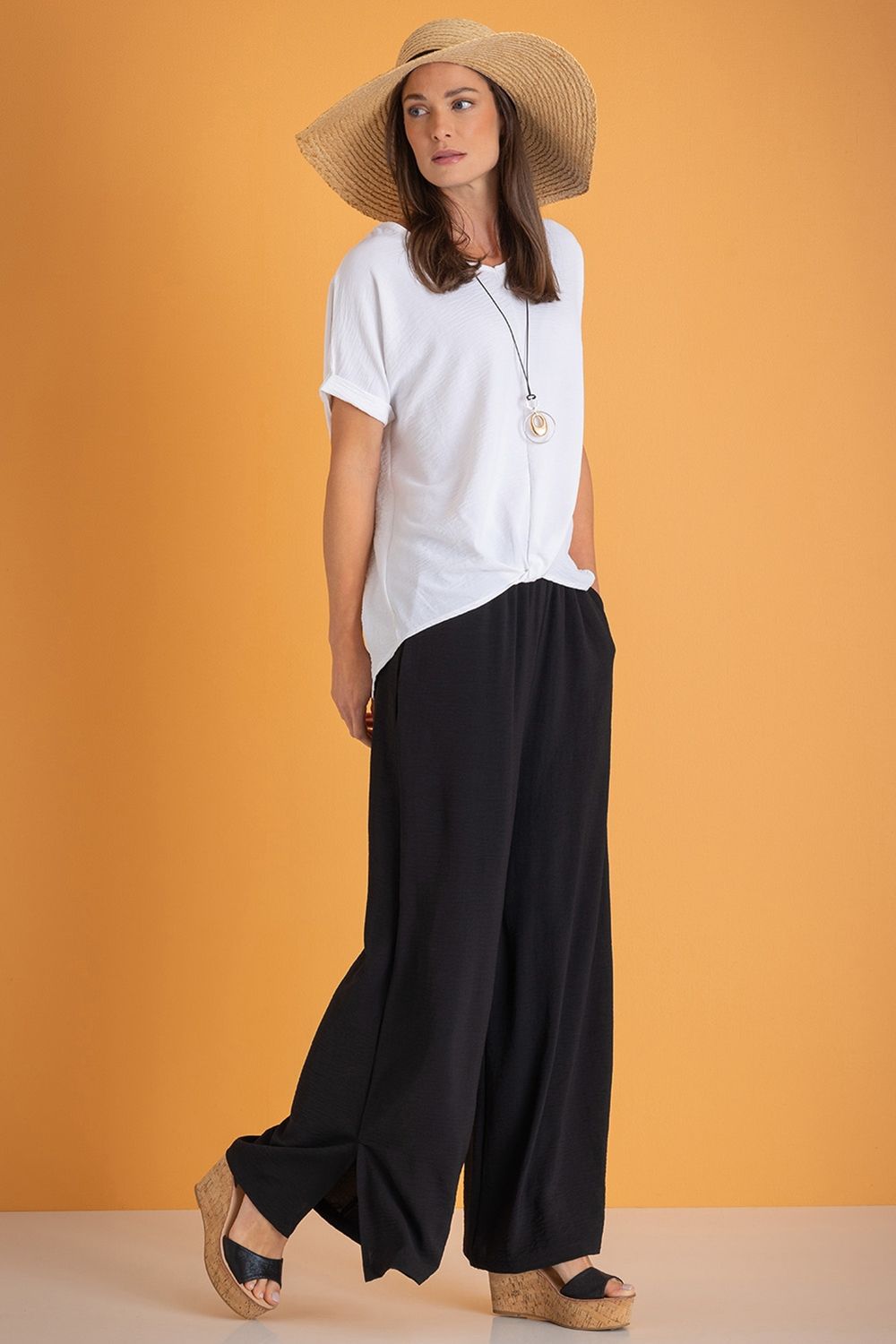 Klass. Twisted Hem Top