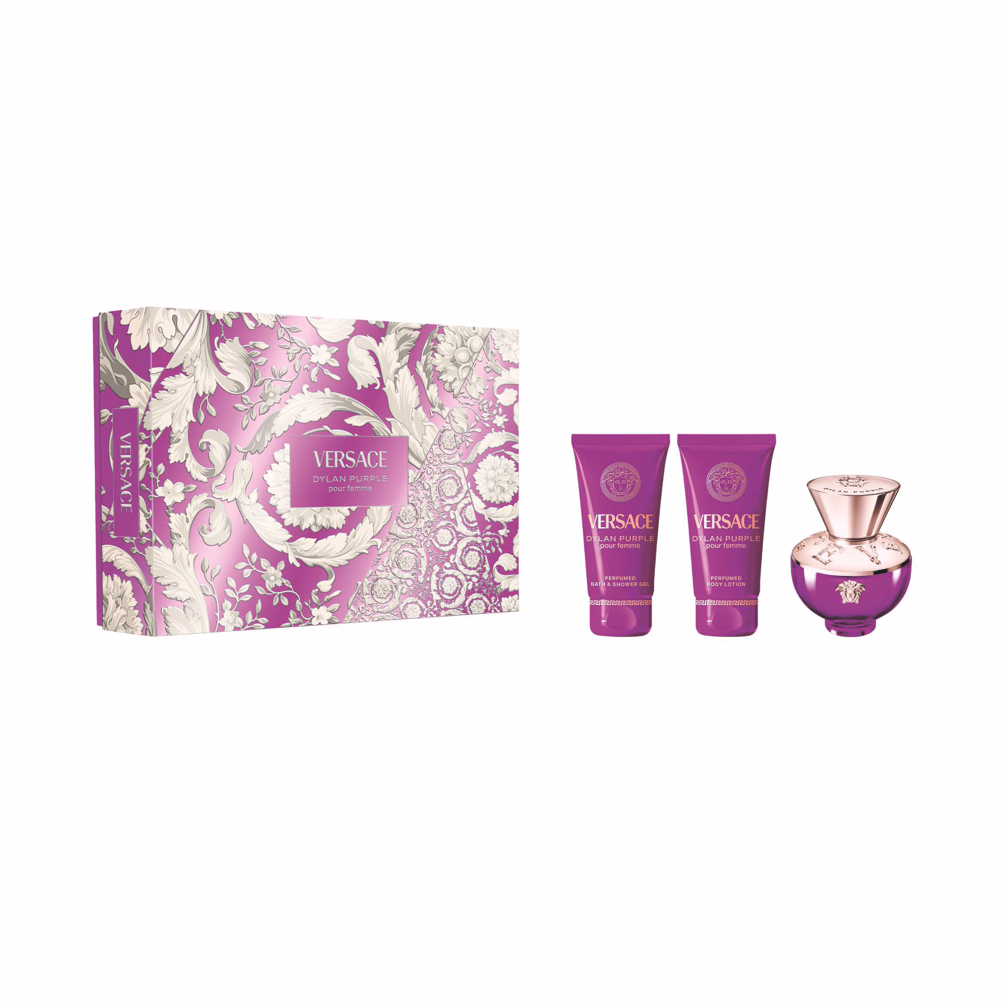 DYLAN PURPLECoffret - eau de parfum + gel parfumé bain & douche + lait corps parfumé hydratant