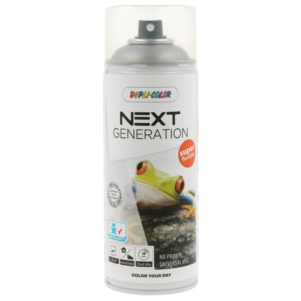 SPRAYMALING DUPLI-COLOR NEXT METALLISK SØLV BLANK 400ML