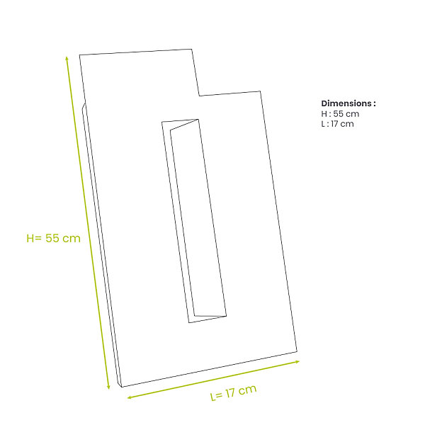 Lot de 2 joues latérales en alu pour extension hauteur blanc taille L - DECOCLIM-23AL9010-JLATP
