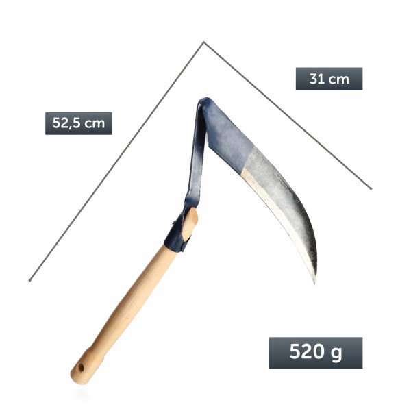 Kosa Ręczna Leśna Ogrodowa Rolnicza Do Lasu 50 cm