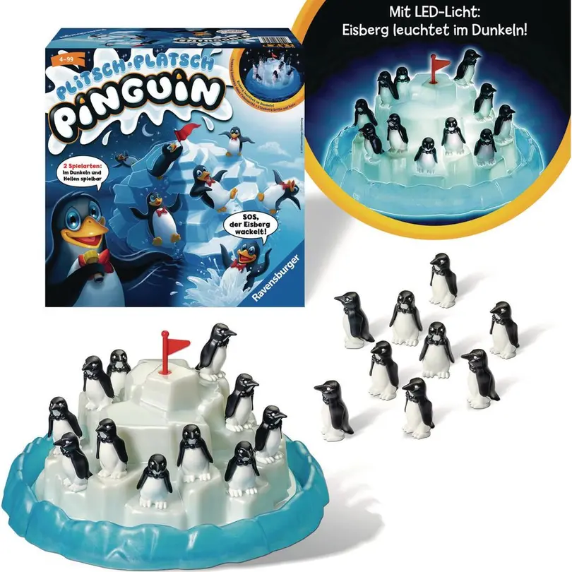 Geschicklichkeitsspiel Plitsch-Platsch Pinguin