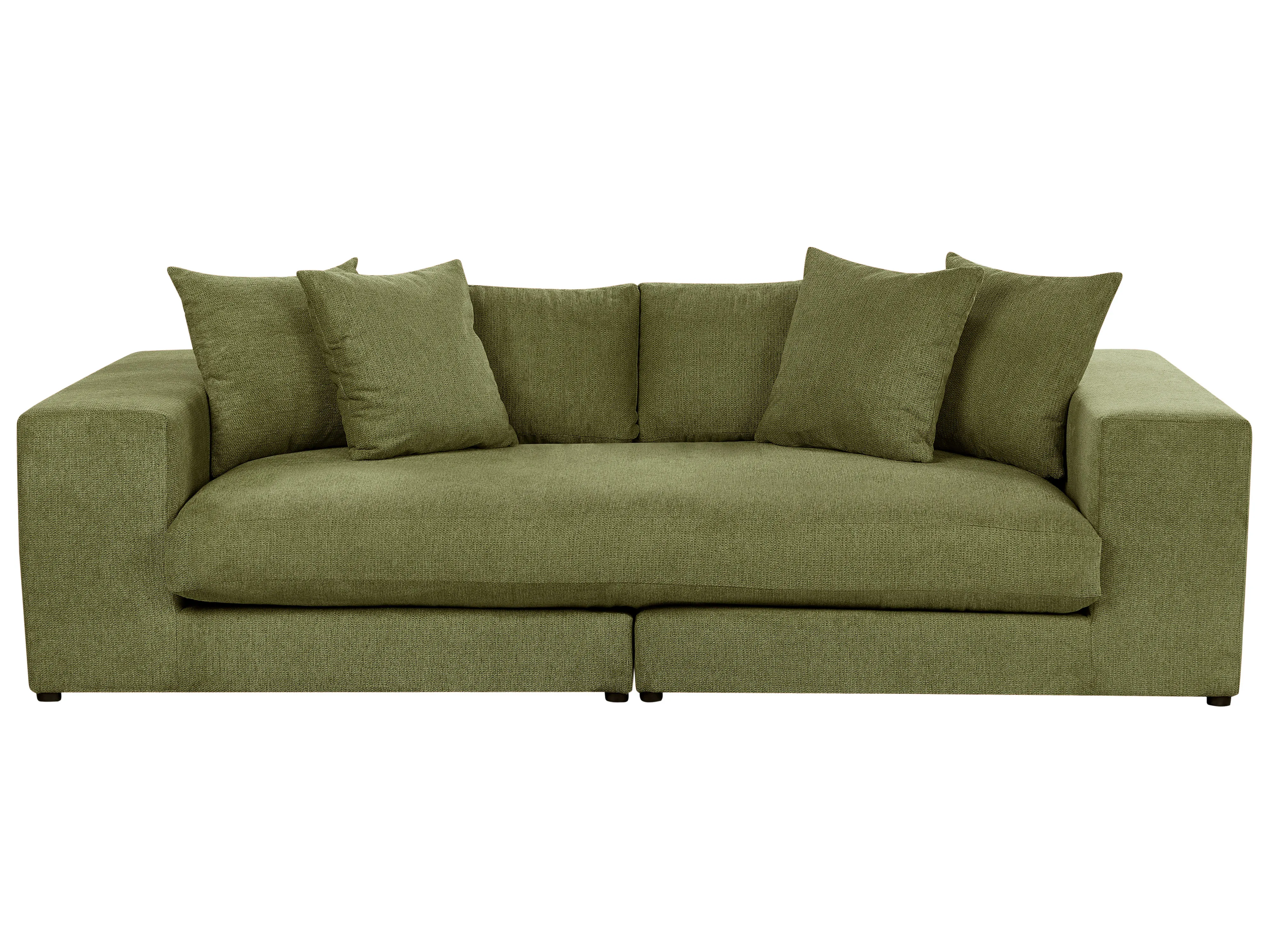 Sofa 3 Seater GLORVIKA Fabric Dark Green