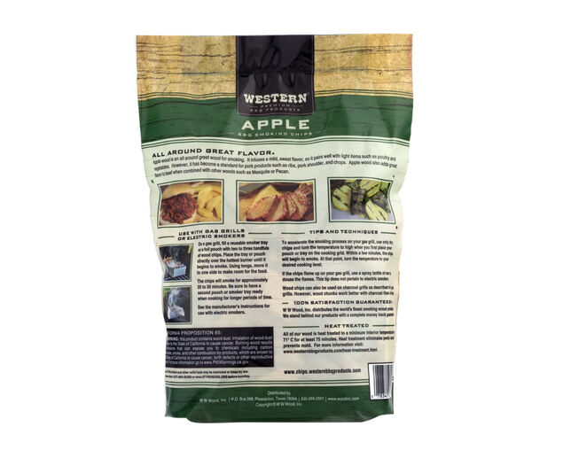 Western Premium Smoking Wood Chips - Apple