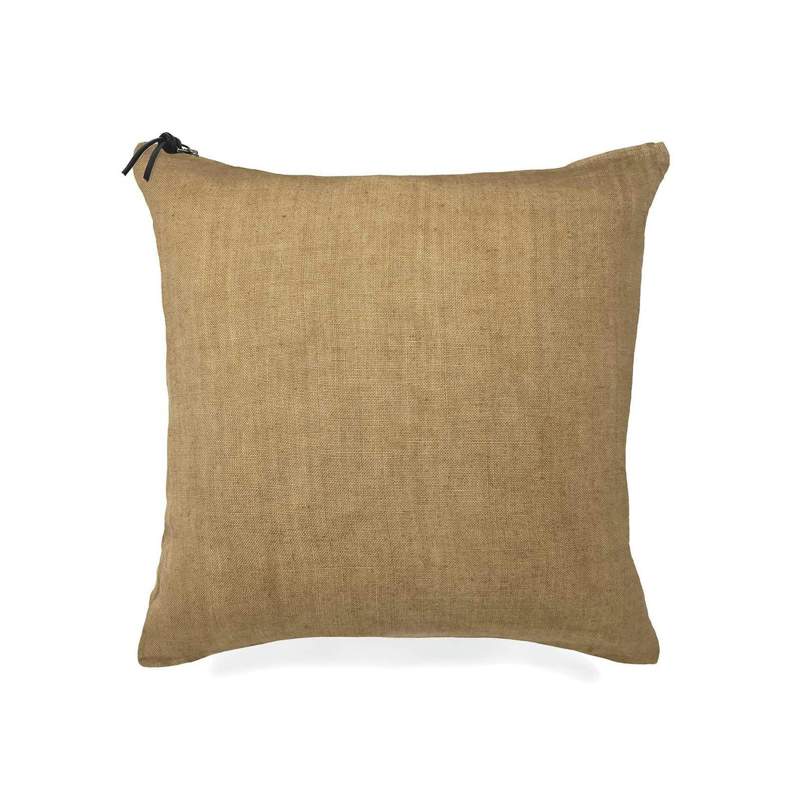 L'ESSENTIEL - L'ESSENTIEL - Coussin Lin pur lavé Ocre 45x45