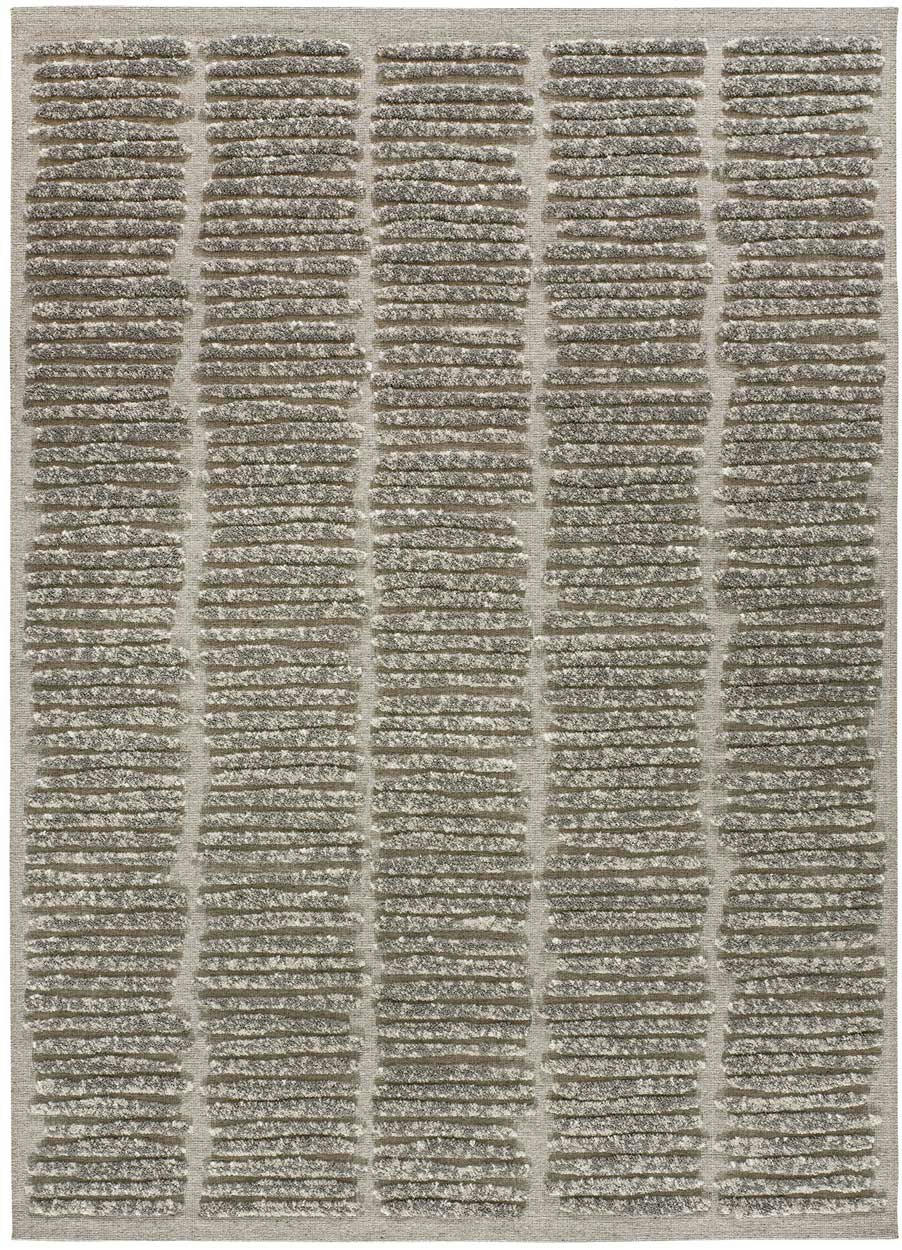 MIRTHA - Tapis en laine avec motifs en relief, beige, 115X170 cm