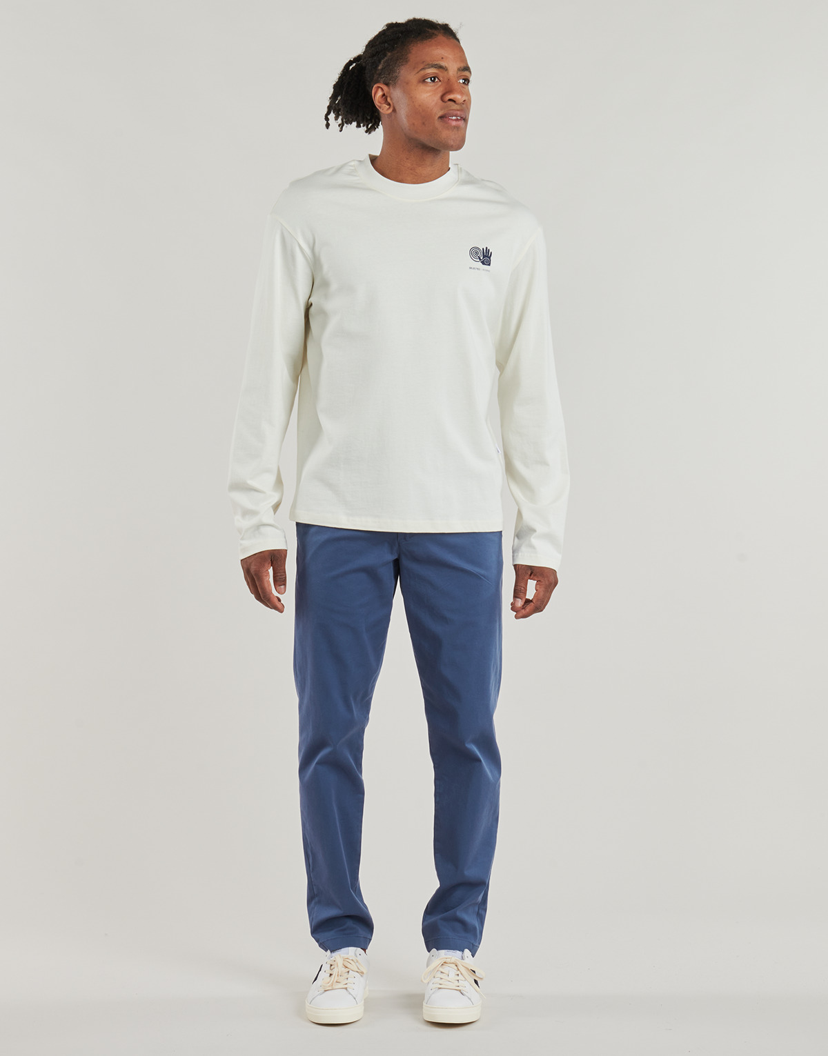 Selected - SLHSLIM-NEW MILES 175 FLEXnCHINO - Blue