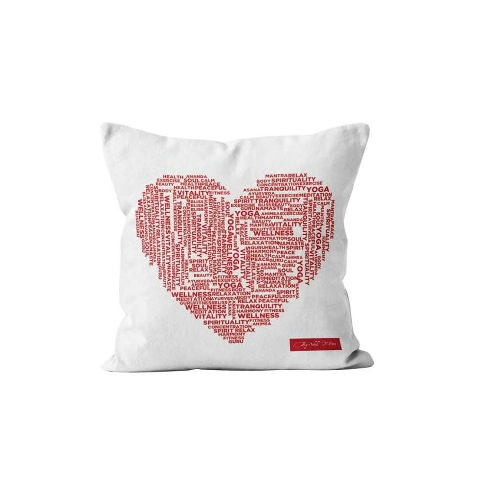 COEUR - Housse de coussin cœur 40x40cm