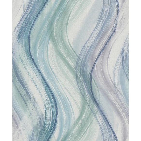 Vliestapete »Shades«, Wellen, Grafisch, blau/grün