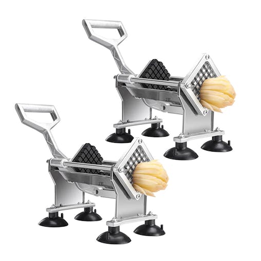 SOGA 2X Commercial Stainless Steel Potato Cutter with 3 Blades