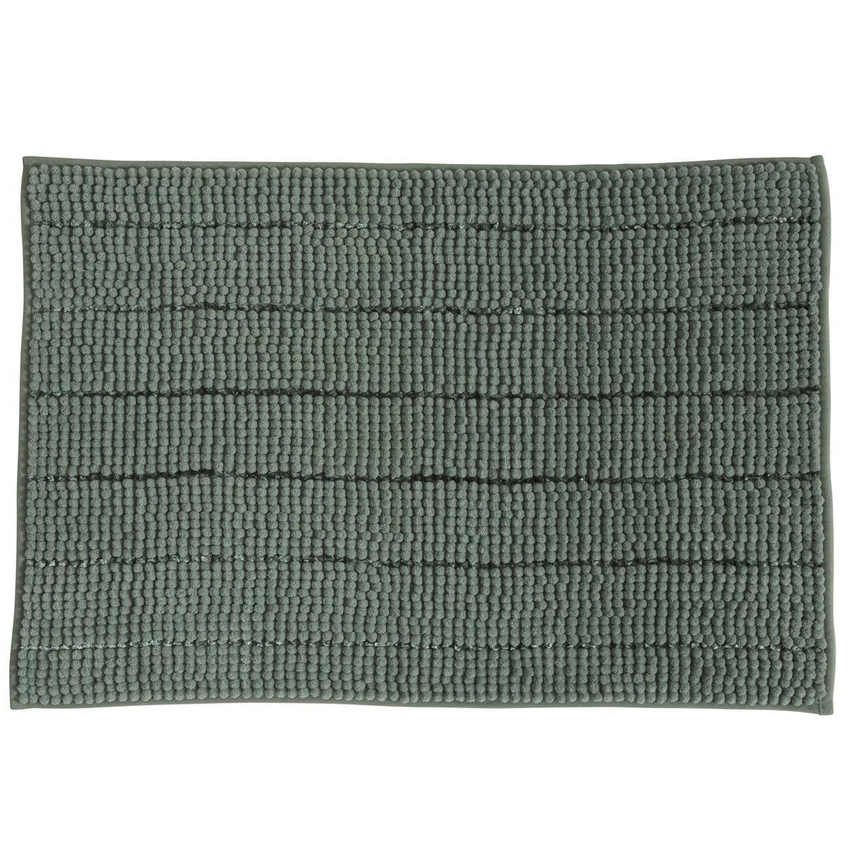 STRIPY - Tapis de bain en polyester uni sauge 50x70cm
