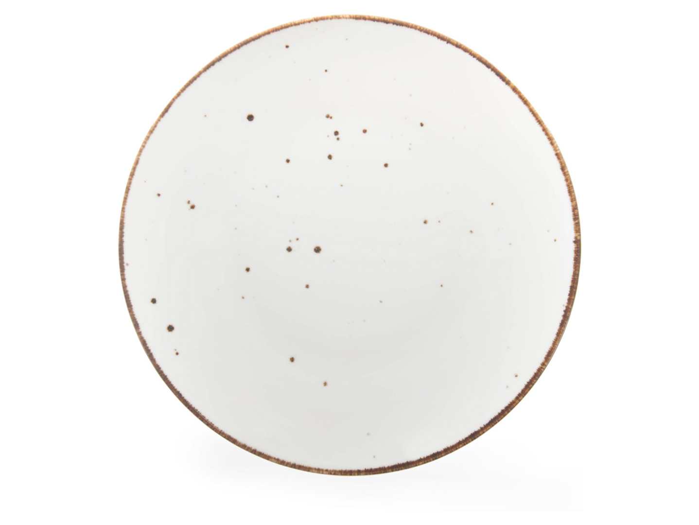 Talerz obiadowy Cottage porcelanowy biało-złoty