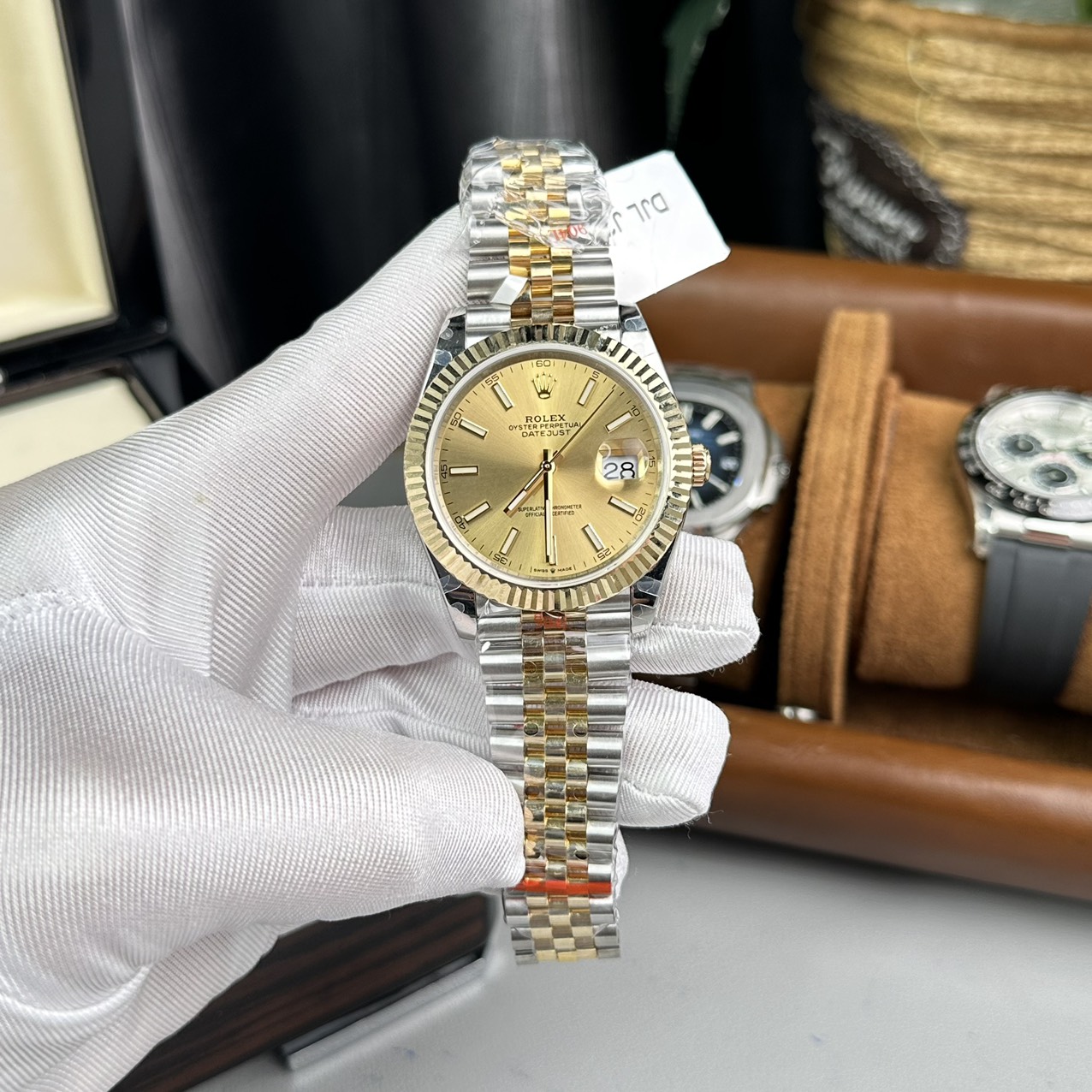 Rolex Datejust SS/YG Plated Champagne Dial 41mm Jub Super Clone