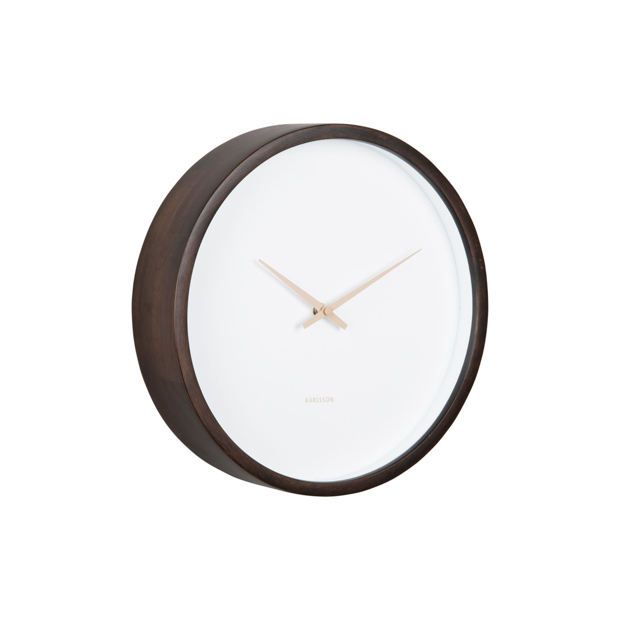 Karlsson wandklok Ancho - bruin - Ø32.6cm