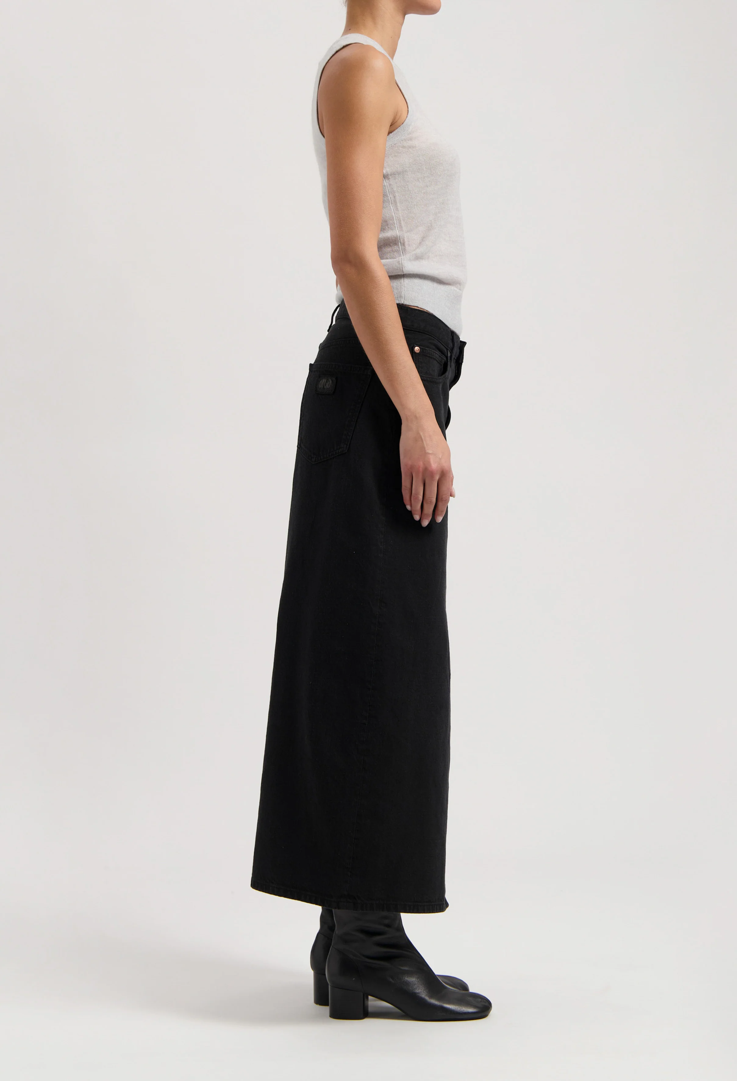 Lena Long Skirt - Nero Nero
