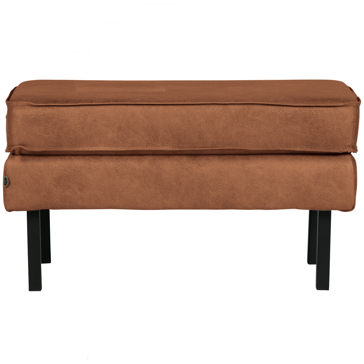 WOOOD hocker op poten Rodeo - Recycle Leer - Cognac - 45x84x54