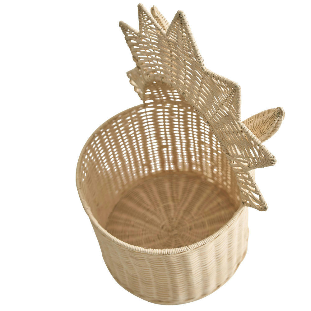 YUMA - Petit panier de rangement dinosaure en rotin