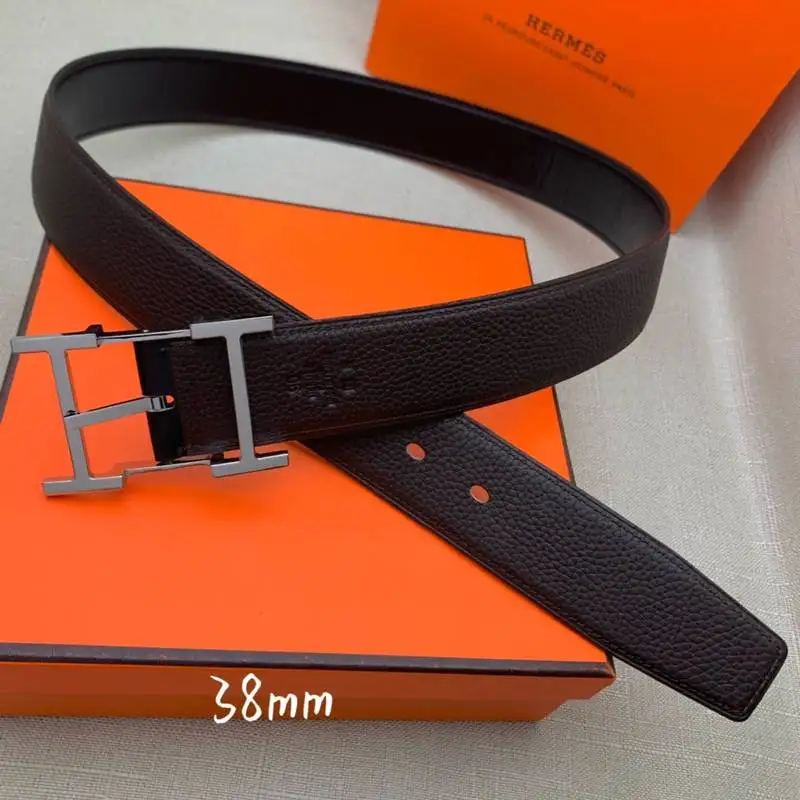 Hermes H Belt Buckle & Reversible Black For Women, Women Belt 380MM
