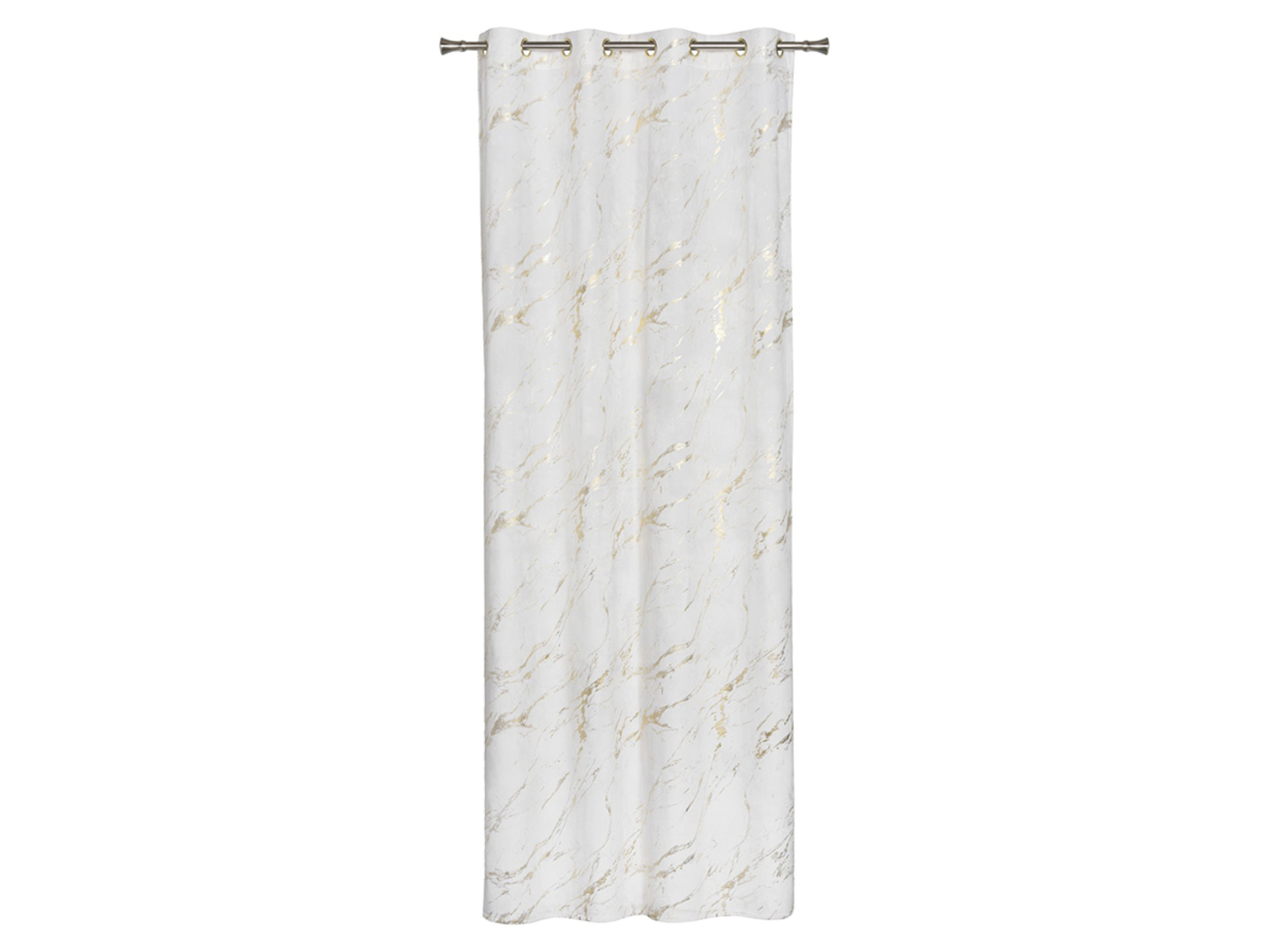 Zasłona Storm przelotki 140x260 cm biało-złota