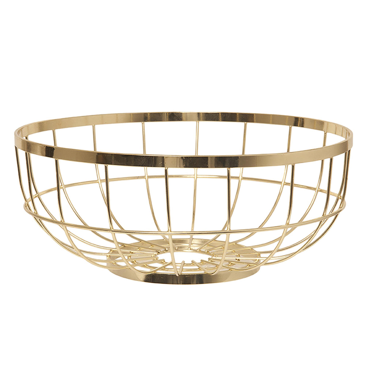 Present Time fruitschaal - goud - Ø28cm