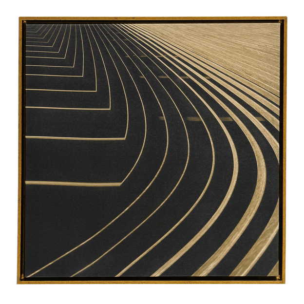 QUADRO 50 CM X 50 CM ORBIT GOLDEN